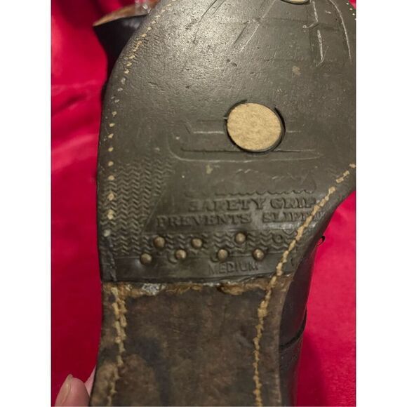 Antique O’Sullivans 1920-30’s Black Leather Tall Boots Sz 9 - Picture 9 of 14